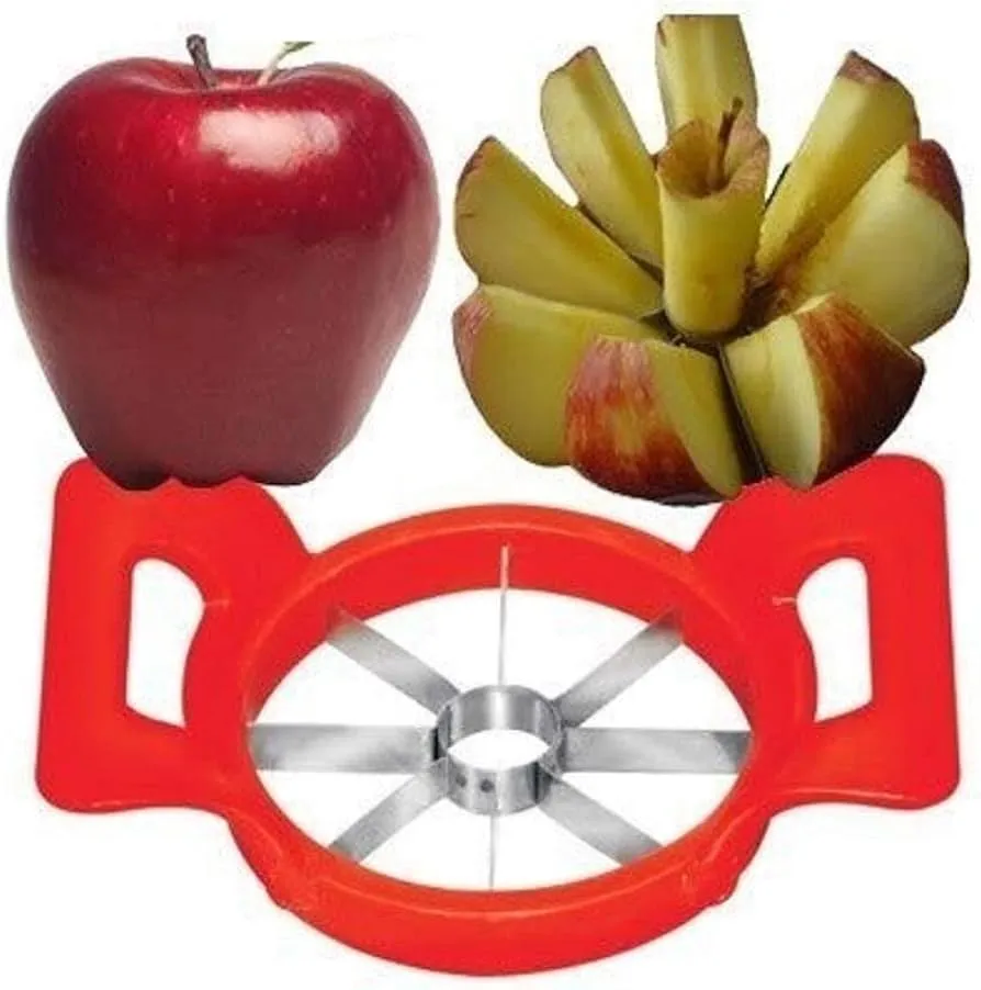 Multi Function Fruit & Vegetable Cutter With Apple Slicer - Red