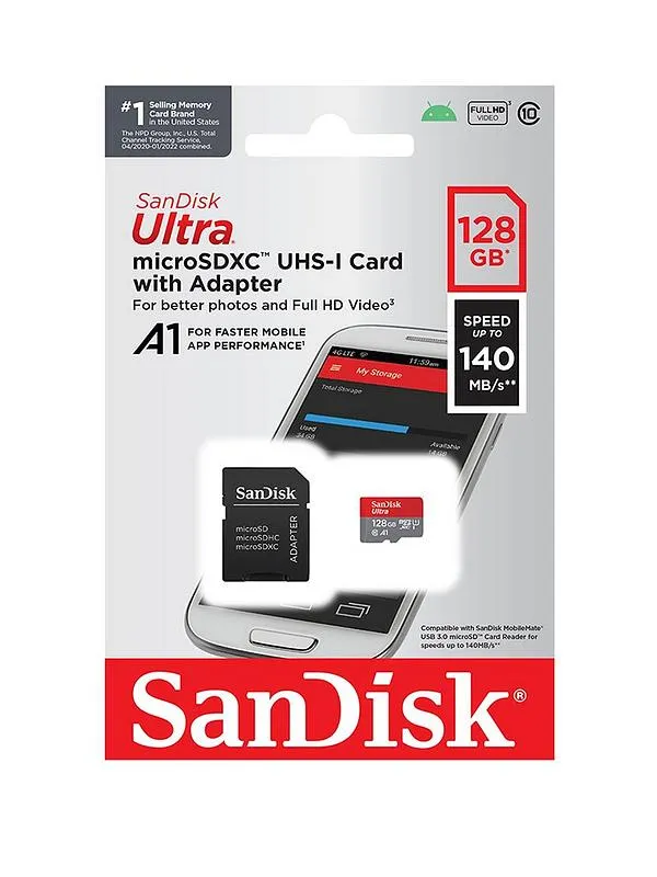 128GB High Speed Memory Card For Storage Devices