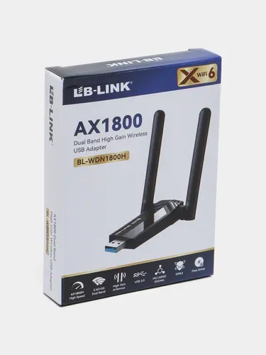 Lb-Link BL-WDN1800H AX1800M USB 3.0 WiFi Adapter - Black