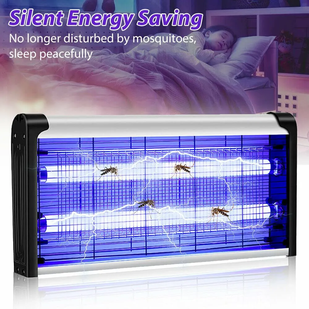 10W Electric Mosquito & Insect Killer Bug Zapper Lamp - White