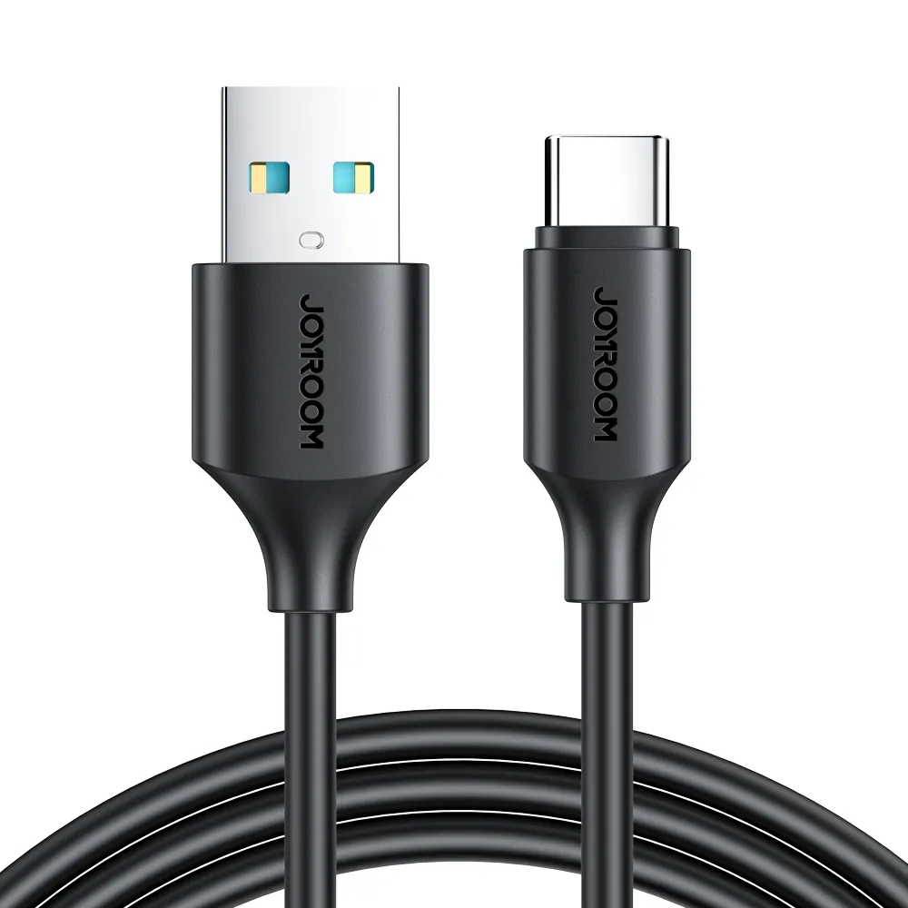 Joyroom S-UC027A9 3A USB to USB-C/Type-C Fast Charging Data Cable, Length: 2m(Black)