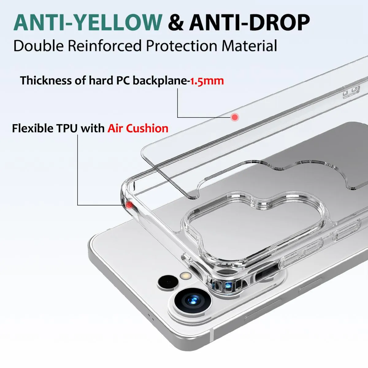 For Samsung Galaxy S26 Ultra 5G Scratchproof Acrylic TPU Phone Case (Transparent)