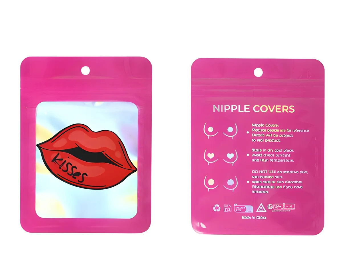 Fancyra Women Red Lip Self Adhesive Pasties Nipple Cover