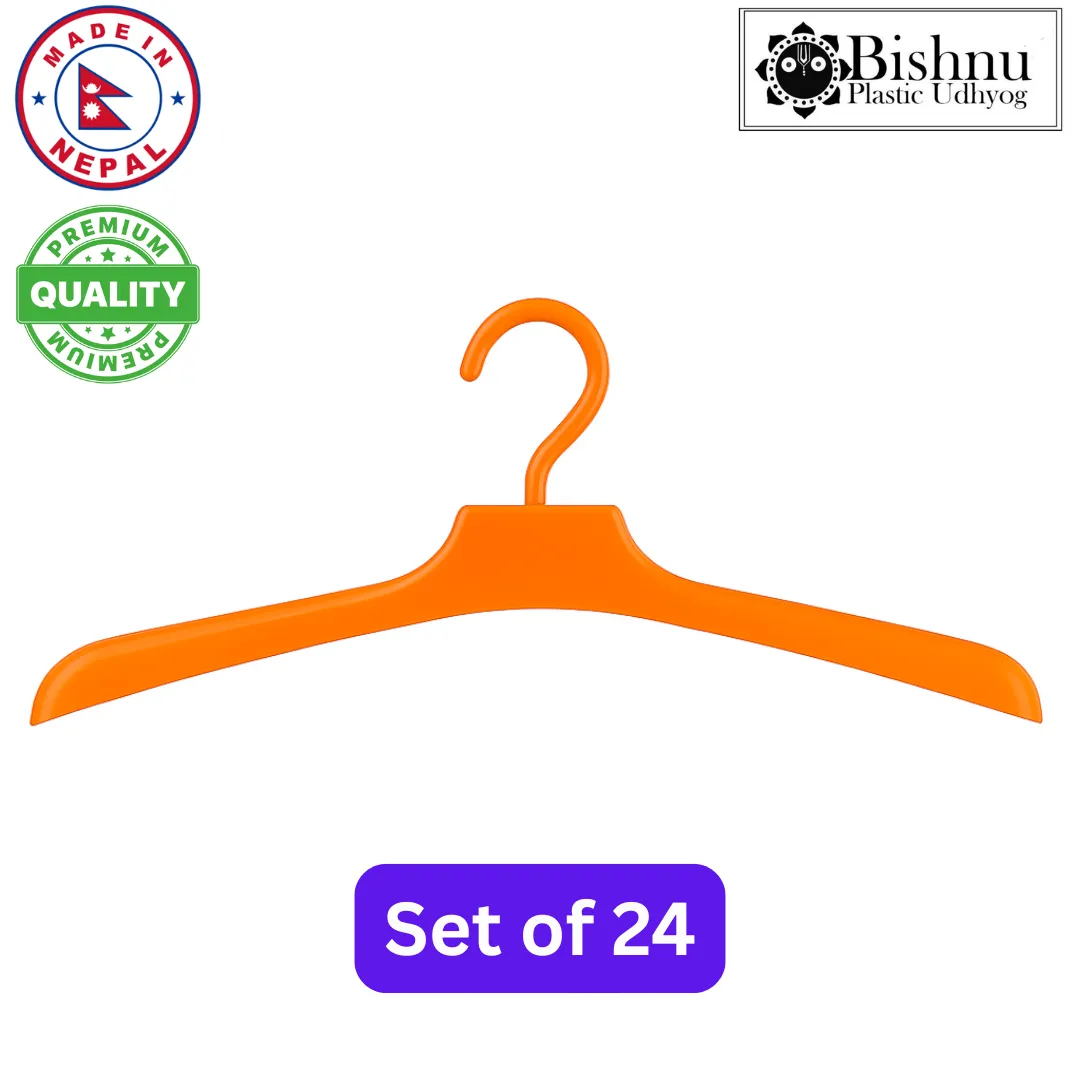 Bishnu Plastic Hanger Set Of 24 – Durable & Flexible