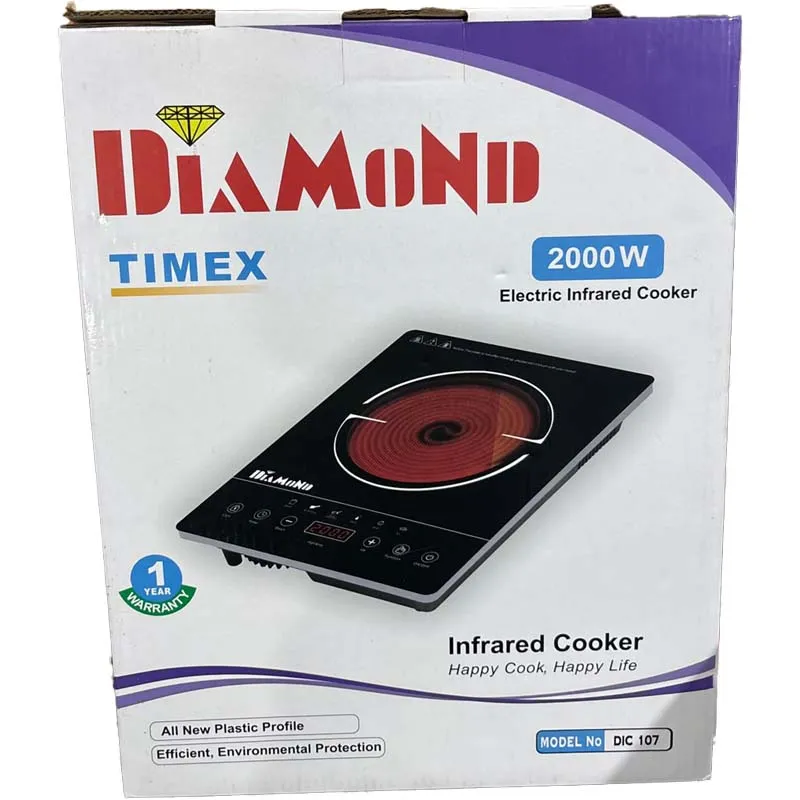Timex Diamond Electric Infrared Cooker (Black)