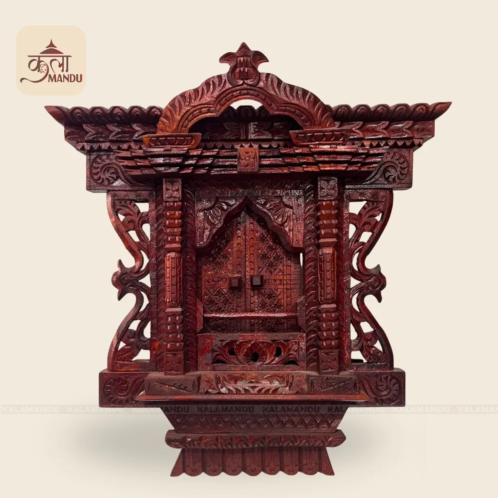 Kumari Jhyal – Traditional Newari Wooden Window Decor