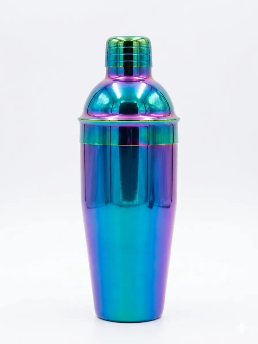  Rainbow Cocktail Shaker (3-Piece 750ml Cobbler Shaker)