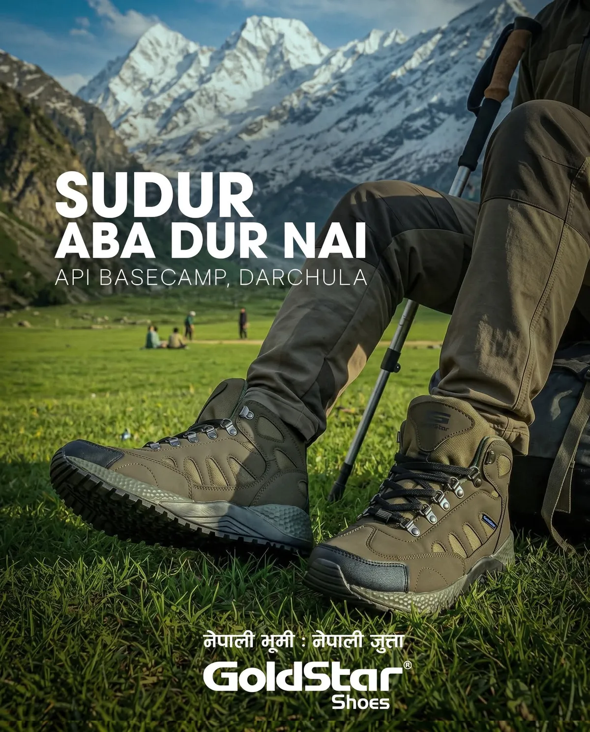 Goldstar G10 401 Trekking Olive Shoes For Men
