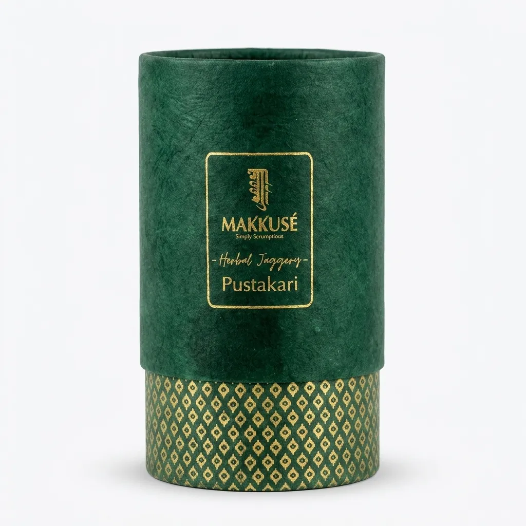 Makkusé Handcrafted Herbal Jaggery Pustakari Box - 300g