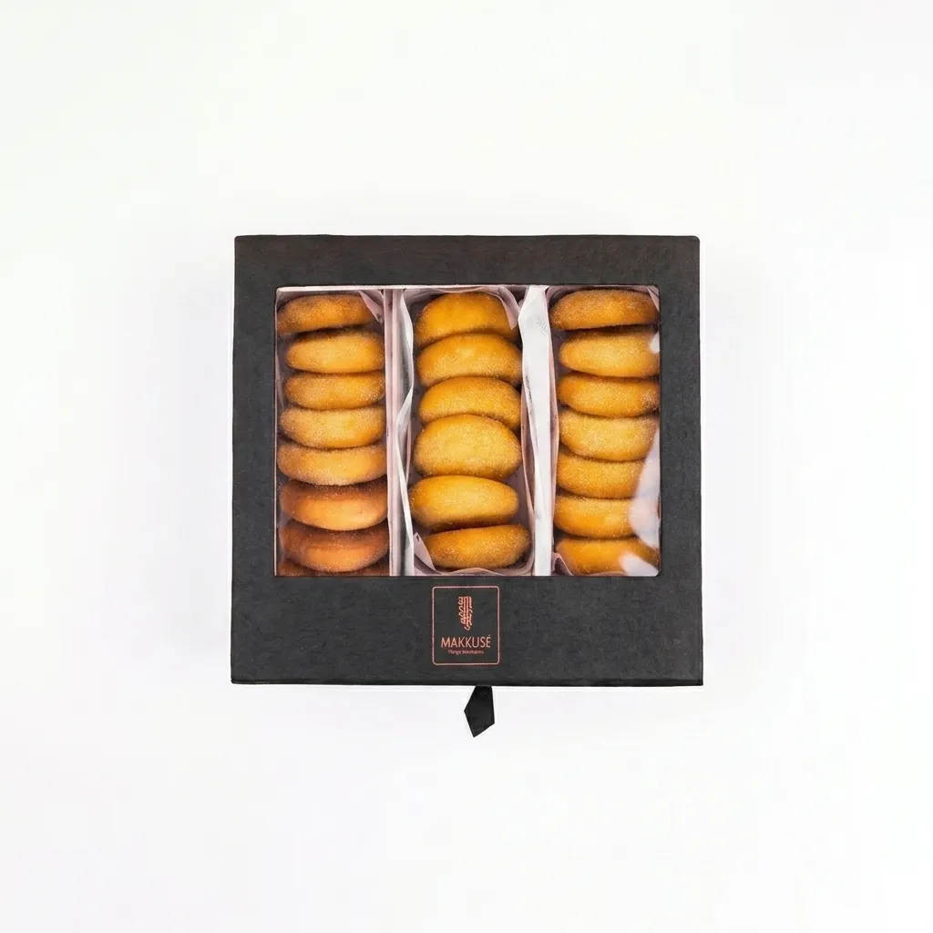 Makkusé Semolina 21 Pack Small Cookie Box (No Sugar Added )