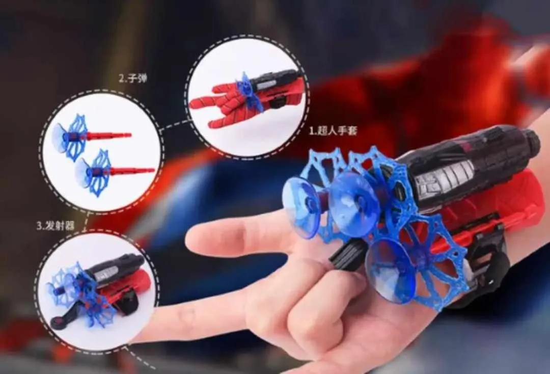 Spiderman Web Shooter: One Wrist Launcher Toy For Kids - Multicolor
