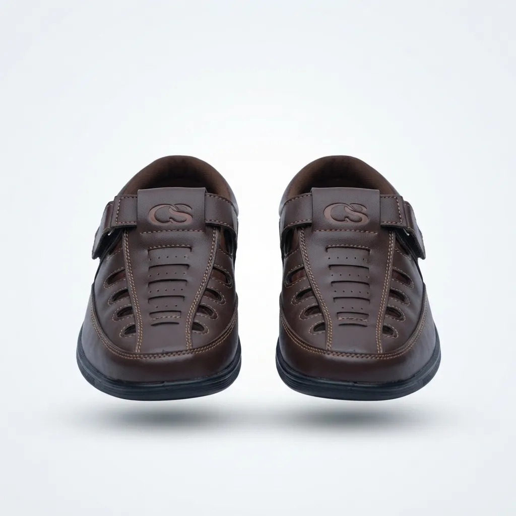 Brown Clip-On Loafers For Men