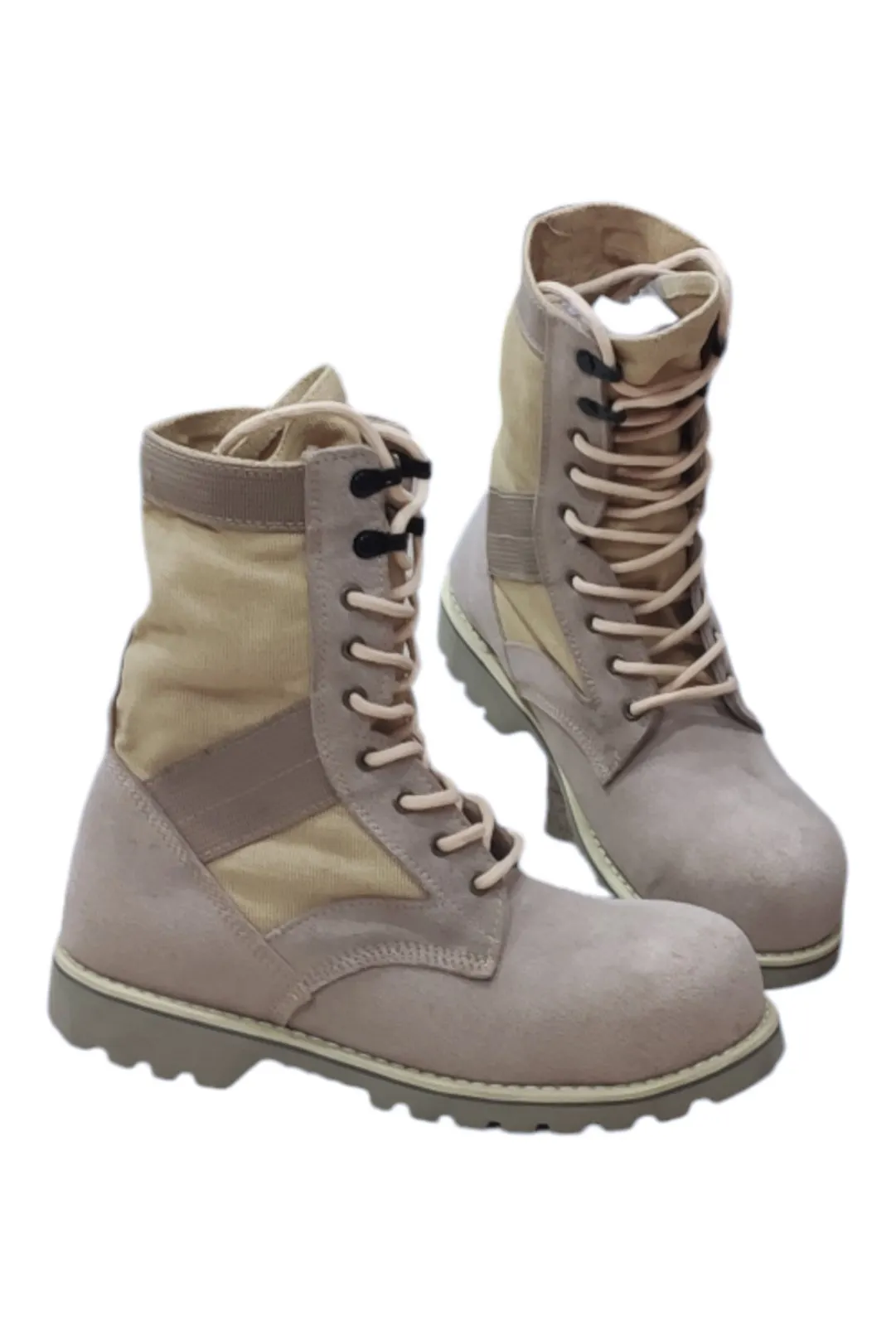 Steel-Toe Suede Lace-Up Boots For Men