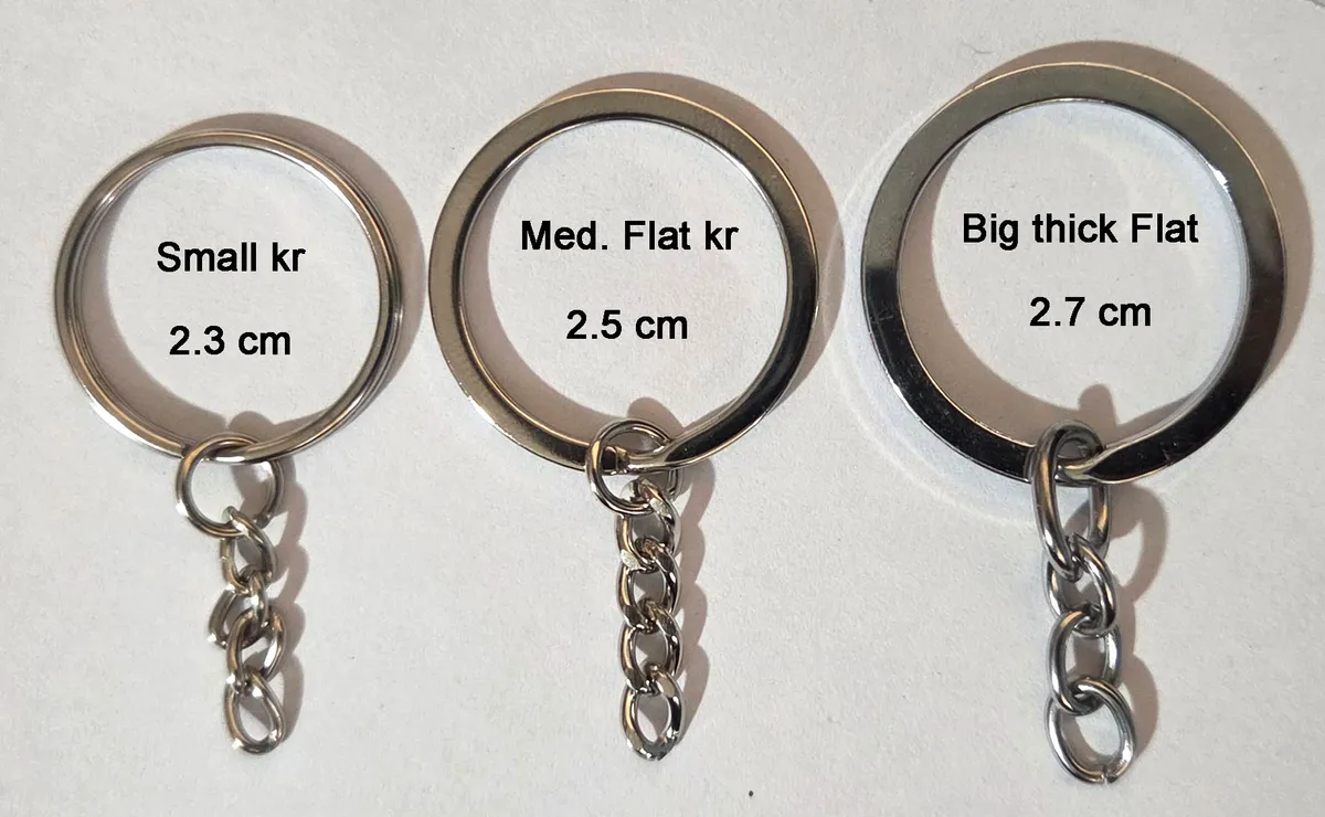 Silver Keyring Holder Set 10 /25 / 40 Pieces Per Pack