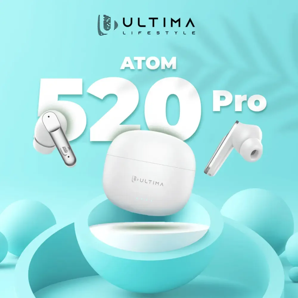 Atom 520 Earbuds With 45Hrs Playtime| Game Mode(60ms)| Quad Mic | IPX5 Rated | Loud Sound & Deep Bass | Type-C Charging Port Wireless Earbuds