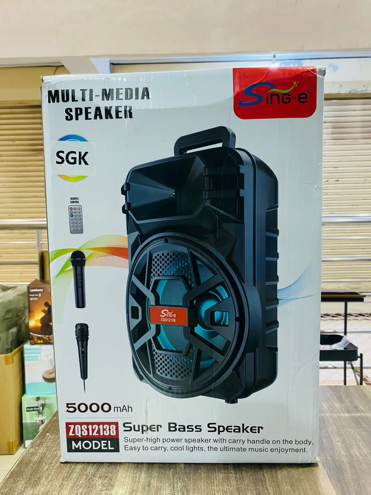 12 Inch Outdoor Portable System Powered BT DJ Party Speaker