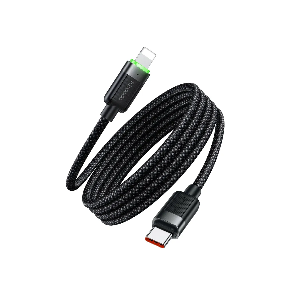 MCDODO  USB-C To Lightning 36w  Magnetic Self-Winding Data Cable 1.2M