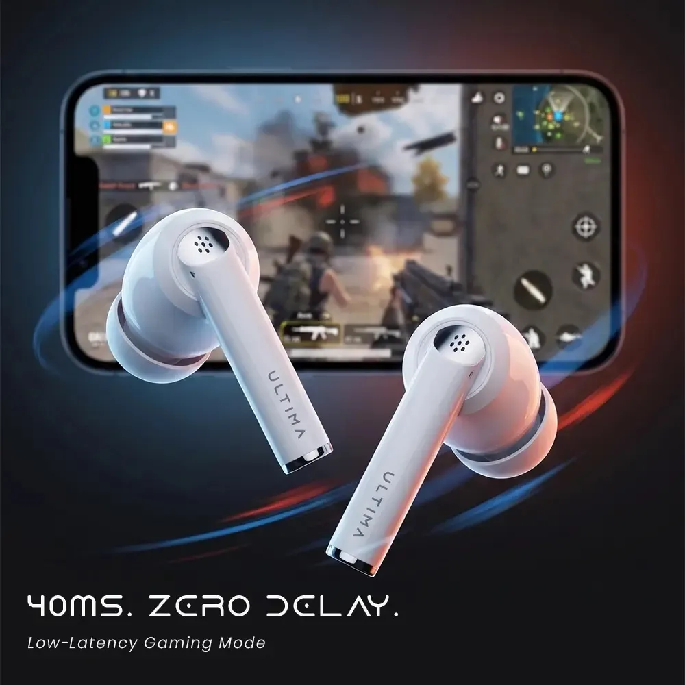 Ultima Aura Earbuds, Hi-Res Audio Certified with Sony LDAC, Multi-Function Rotating Cr with in App Customization, 6 Mic Crystal Clear Audio & Hybrid AownNC up to 50 dB, App Support, Multi-Point Connectivity