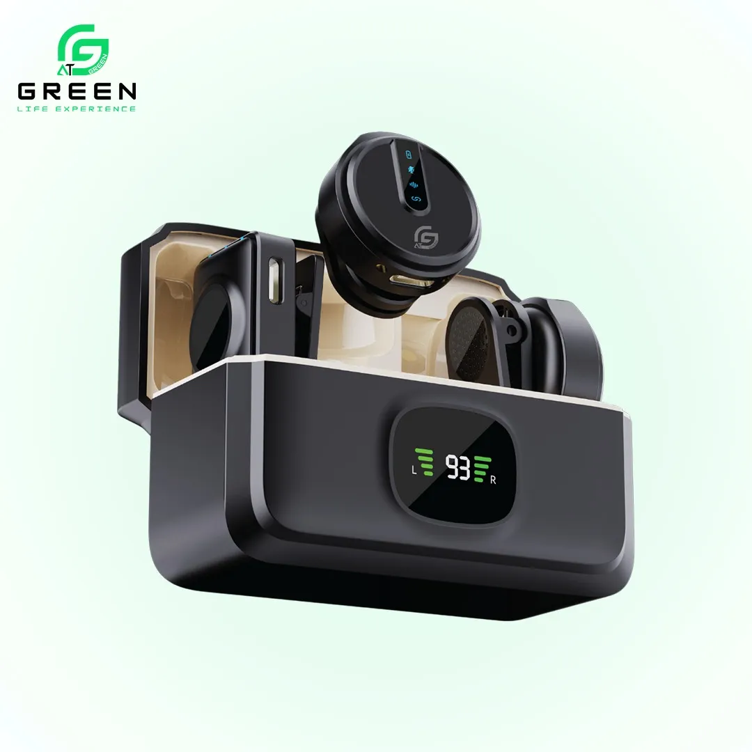 Green Vocal Core Pro Wireless ENC Microphone With Dual Mic 48kHz Audio & 7H Playtime - Black