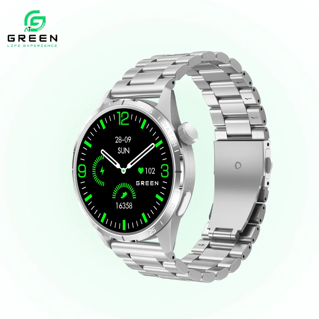 Green Orbit 2.0 AI Smartwatch With 1.43" Amoled Display BT Calling & IP68 Rating