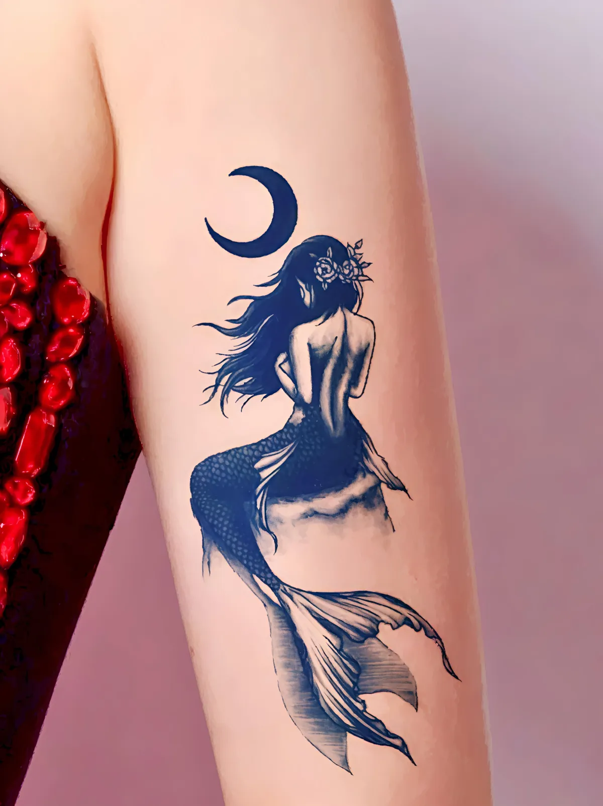 Moonlight Mermaid Waterproof Temporary Body Tattoo