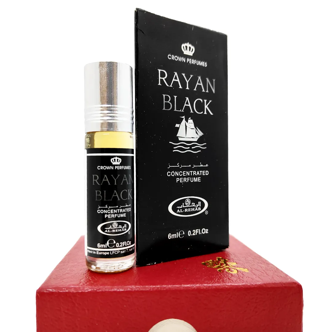 Dubai Rayan Black Premium Roll On Perfume Oil For Men