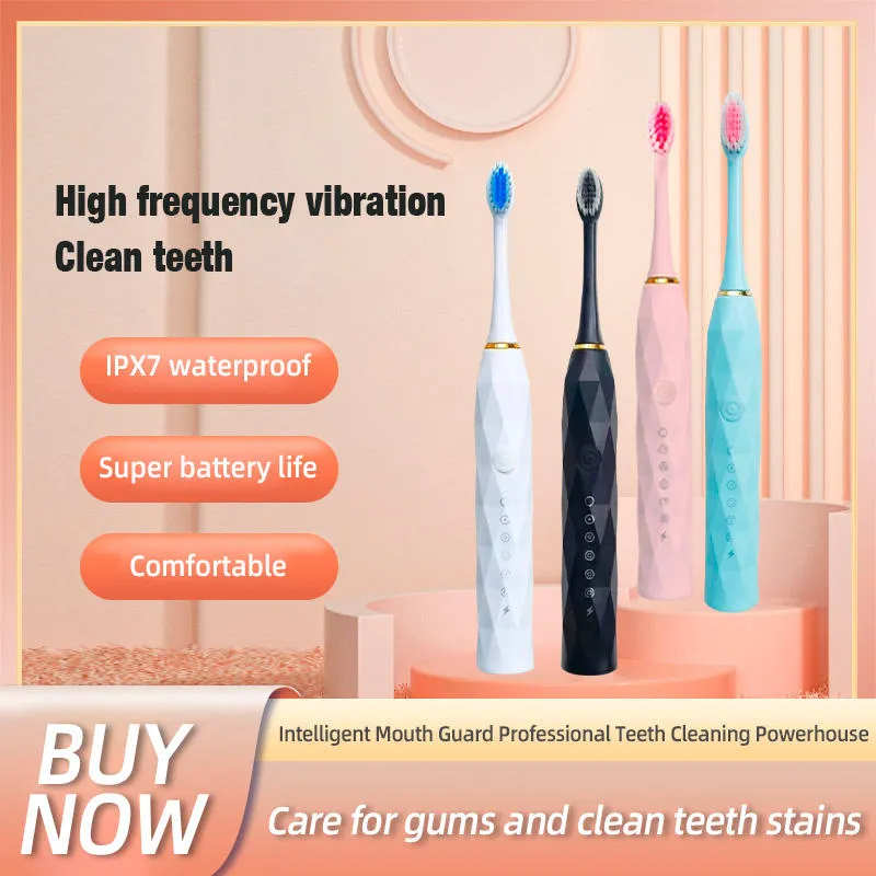 Prime Picks Premium X-9 Sonic Electric Toothbrush With 8 Brush Heads