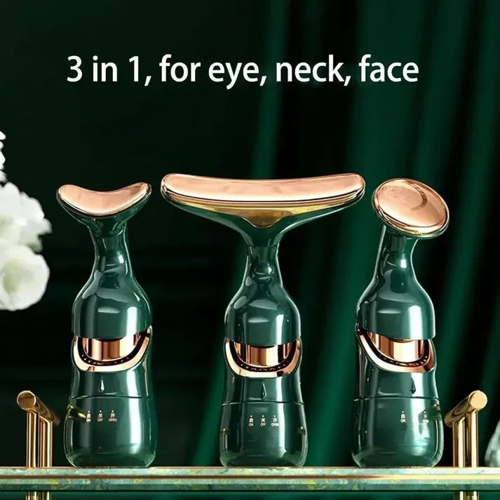 3-in-1 EMS Face Massager - Multicolor