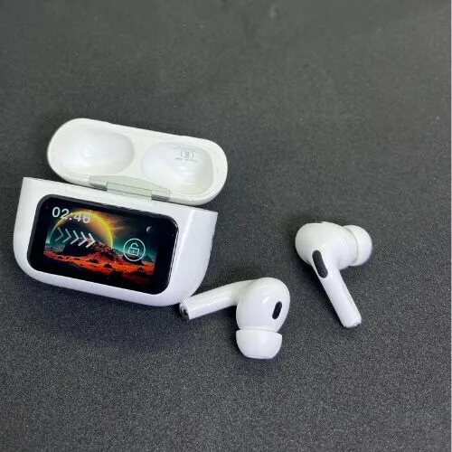 A9 Pro Bluetooth Wireless Earbuds With Touch Screen Charging Case