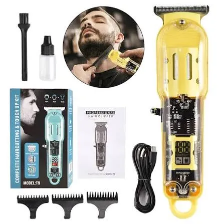Multi-Function Adjustable Hair Clipper With LCD Screen And USB Charging