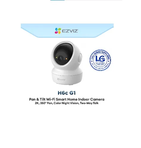 Ezviz H6C G1 2K 3MP Indoor Pan & Tilt Wired/Wireless CCTV Camera