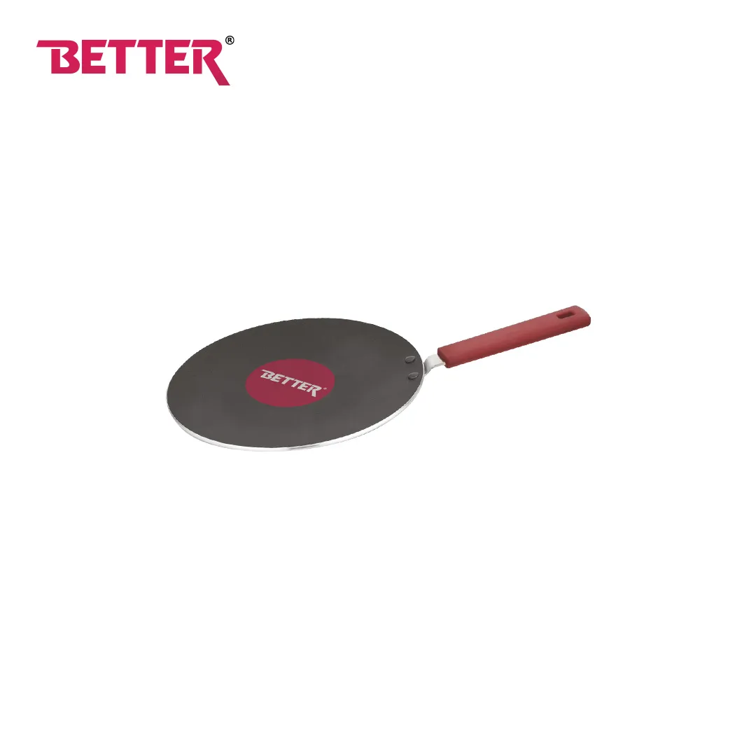 Better Roti Tawa 28cm Non-Stick Pan For Induction And Gas Stove - Maroon